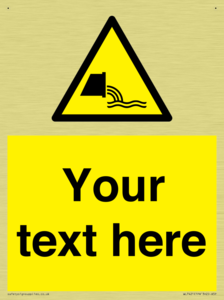 Custom Warning sewage effluent outfall